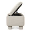 Ichigo Storage Bench Light Grey, Benche by Moe's Home, 59" width x 18" height x 20" depth thumbnail 5
