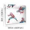 Spider-Man Fracture Blue & Grey Wallpaper, by York Wall, 33' length x 1'8.5" width x 0.02" depth thumbnail 3