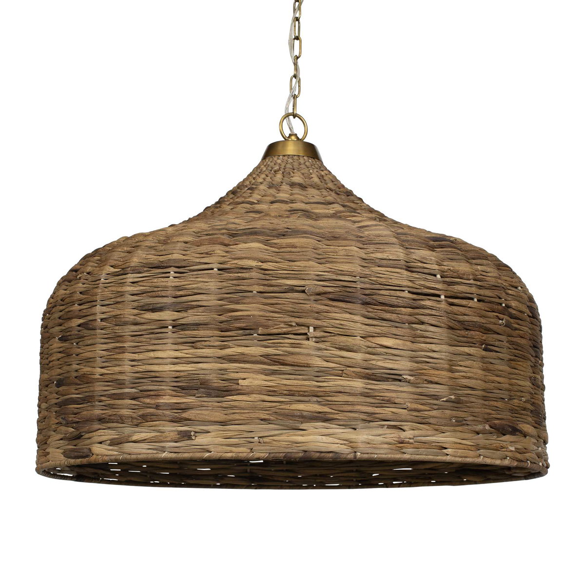 Tauranga Seagrass 5 Light Pendant, Ceiling Light by Uttermost, 30" width x 23" height x 30" diameter x 30" depth View 3