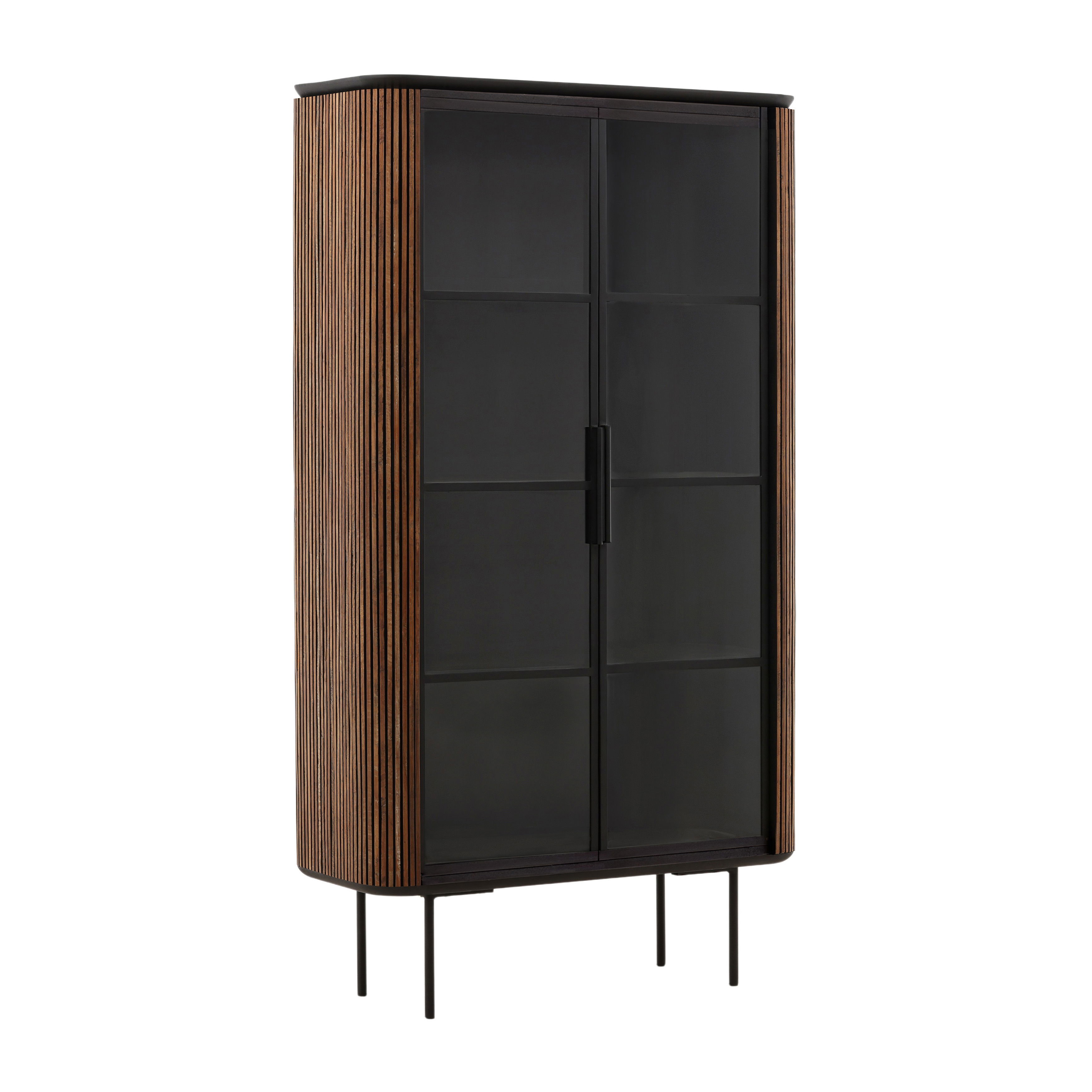 Dabney Glass Cabinet Natural large image 