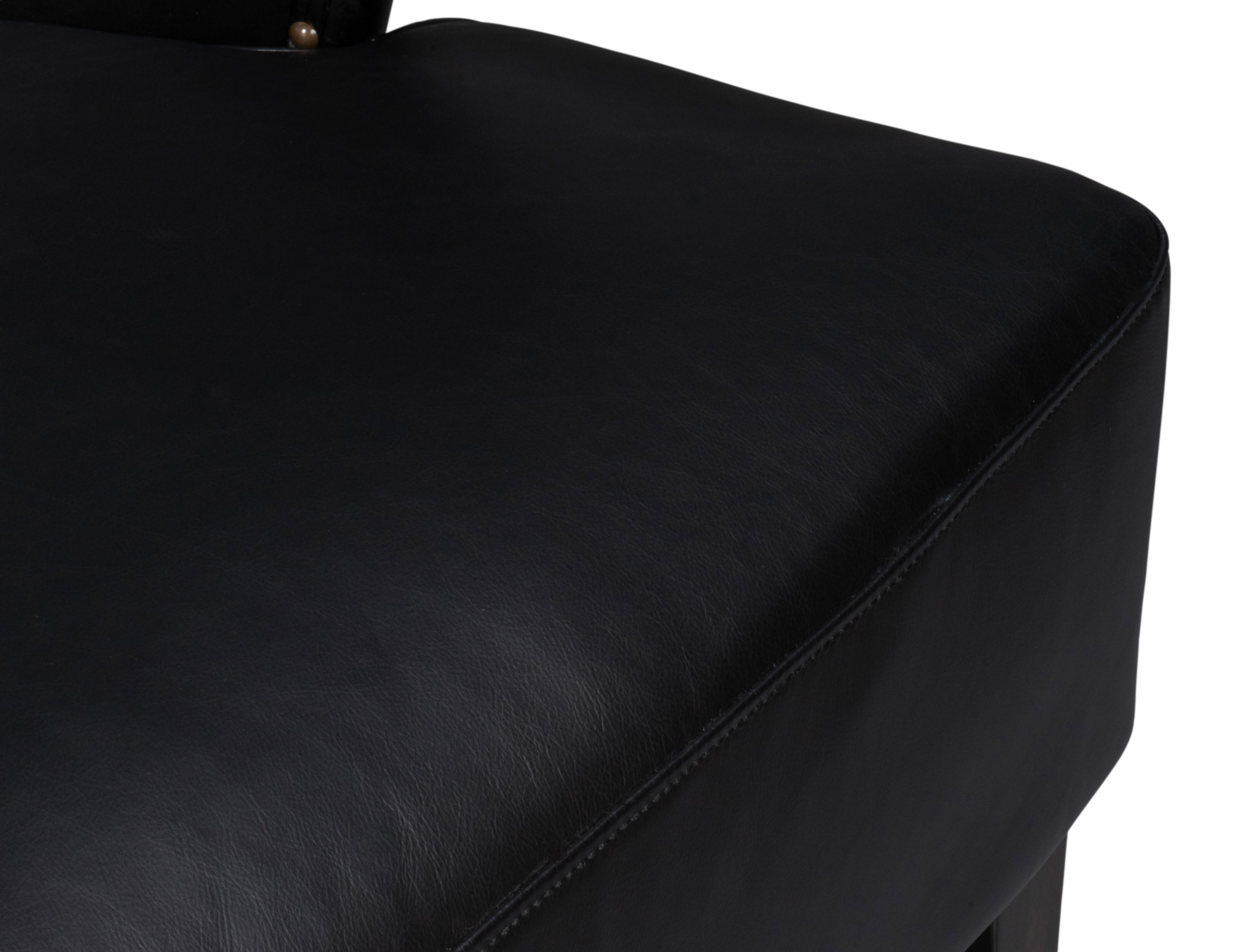 Drake Distilled Leather Chair, Black large image 