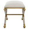 Socialite White Small Bench, Benche by Uttermost, 24" width x 20.25" height x 17" depth thumbnail 5