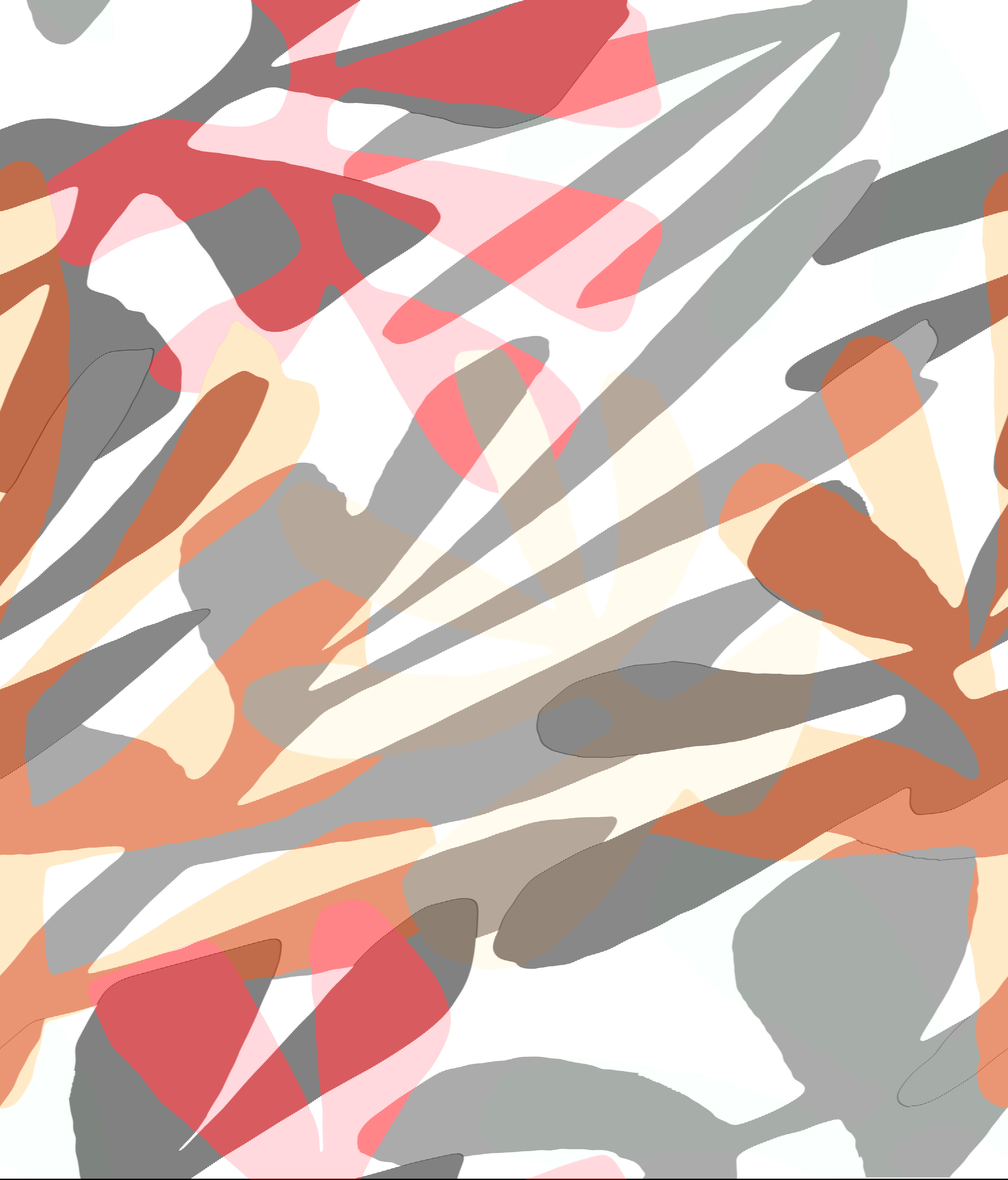 Kinetic Tropical Coral & Beige Peel & Stick Wallpaper large image 