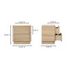 Round Off Tall Nightstand Natural Oak thumbnail 10