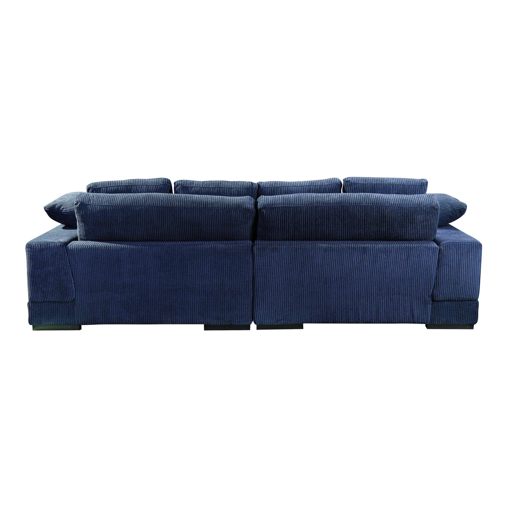 Plunge Sectional Navy, Sectional Sofa by Moe's Home, 106" width x 34" height x 46" depth View 3