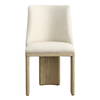 Alistair Dining Chair Beige, by Dovetail, 20" width x 35.25" height x 24" depth thumbnail 2