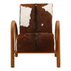 Charlton Occasional Chair Brown, Accent Chair by Dovetail, 25.6" width x 32" height x 31.5" depth thumbnail 2