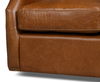 Baker Leather Swivel Chair, Cuba Brown, Seating by Sarreid, 31" length x 38" width x 38" height thumbnail 7