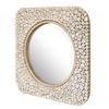 Merak Teak Mosaic Mirror, by Uttermost, 36.25" width x 36.25" height x 1.75" depth thumbnail 2