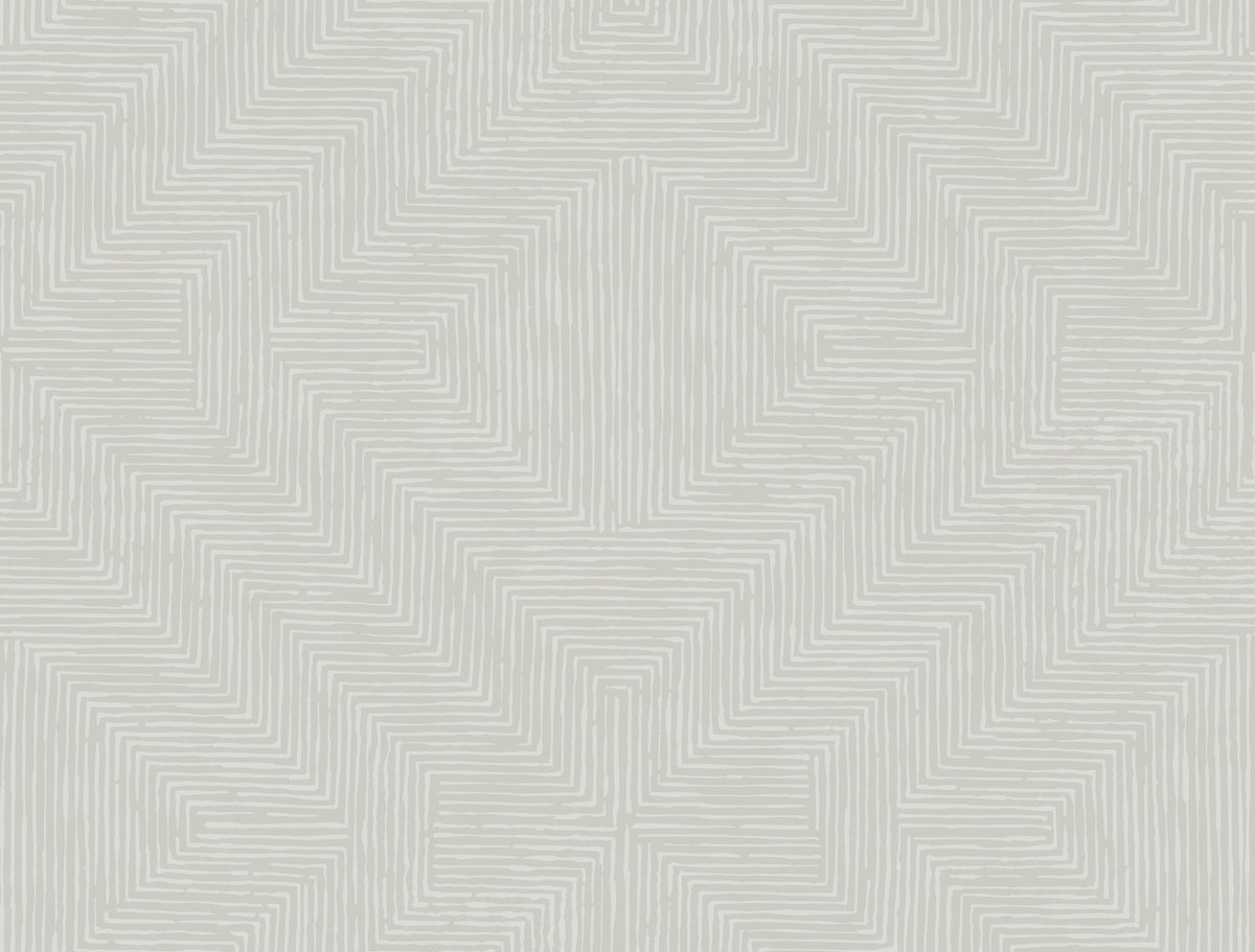 Diamond Channel Light Grey Wallpaper, by York Wall, 27' length x 2'3" width x 0.02" depth View 1