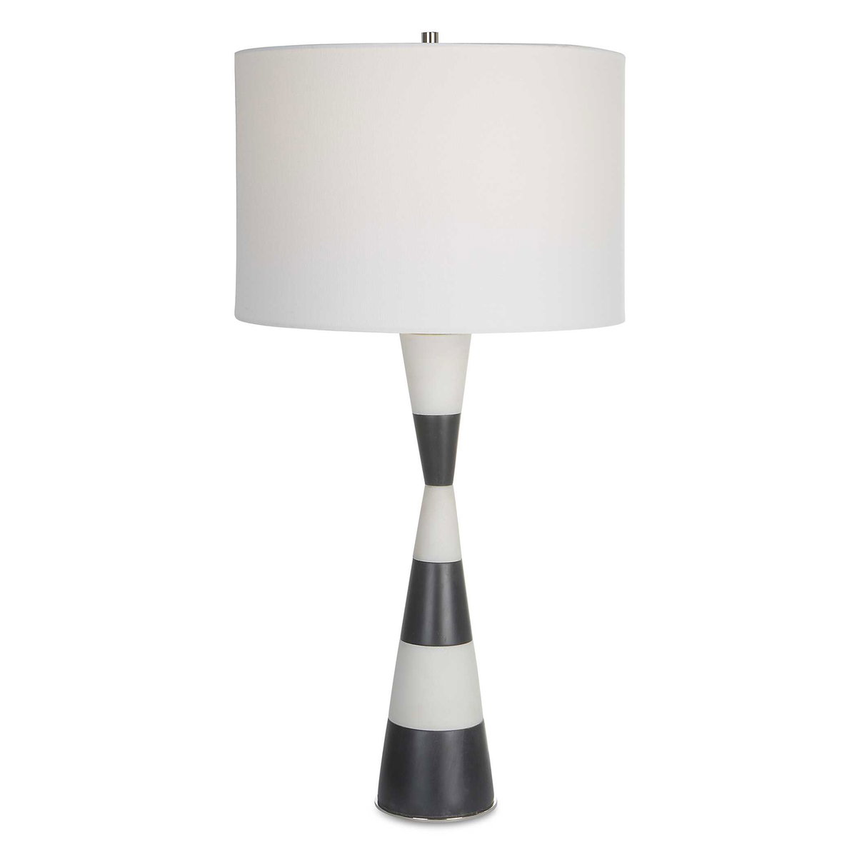 Bandeau Banded Stone Table Lamp, by Uttermost, 14" width x 29.5" height x 14" depth View 1