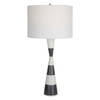 Bandeau Banded Stone Table Lamp, by Uttermost, 14" width x 29.5" height x 14" depth thumbnail 1