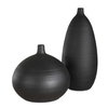 Bower Black Vases Set/2, by Uttermost, 8" width x 18.5" height x 8" depth thumbnail 1