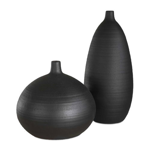 Bower Black Vases Set/2