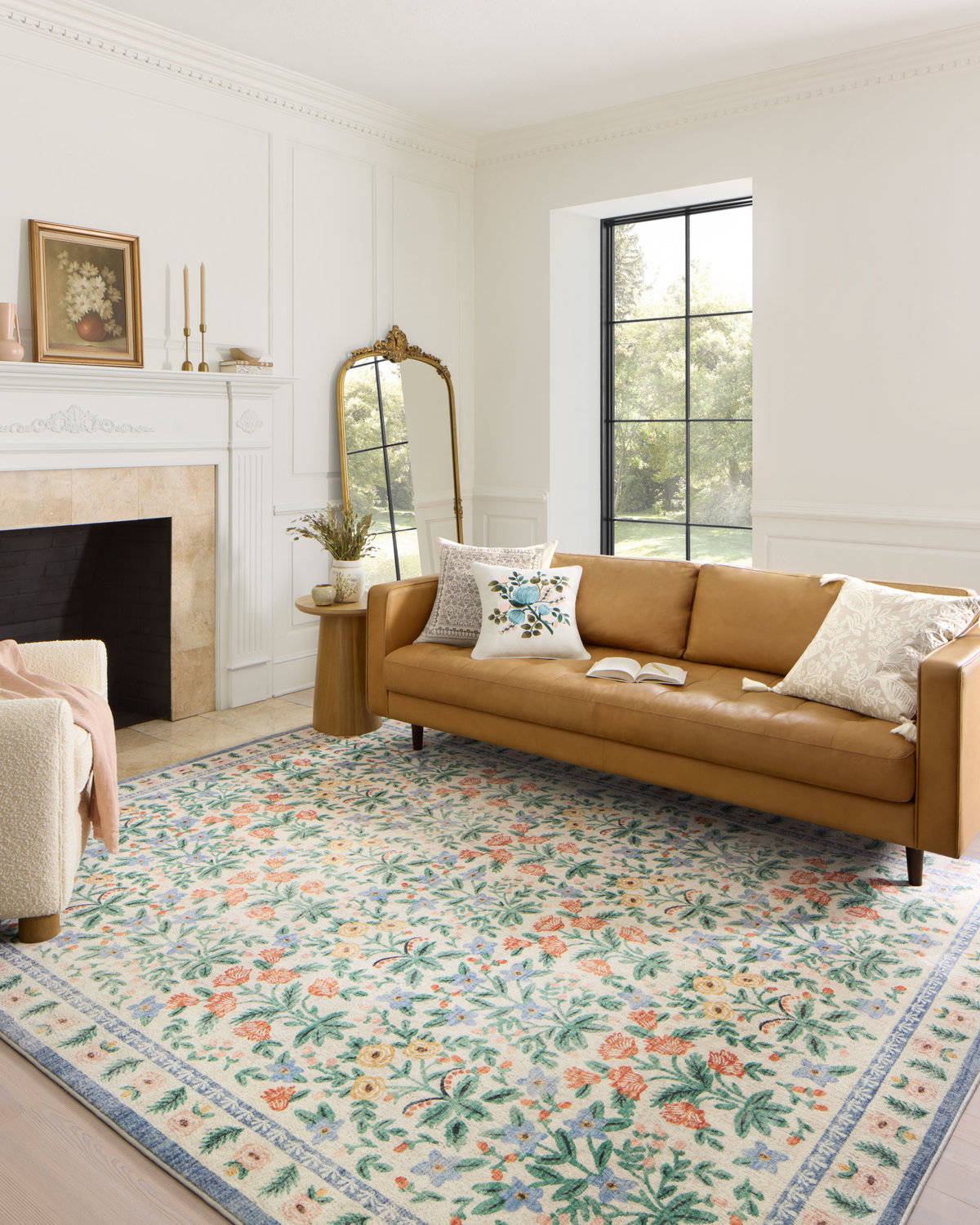 Rifle Paper Co. x Loloi Eden Rug, 2'6" length x 9'6" width View 2