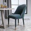 Brie Armless Chair Blue Set Of 2, Accent Chair by Uttermost, 21" width x 36.5" height x 27" depth thumbnail 2