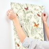 Papillon Green Wallpaper, by York Wall, 27' length x 2'3" width x 0.02" depth thumbnail 7