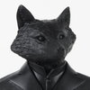 Murray 13H Black Painted Resin Fox in a Suit Bust, Decorative Object by Mercana, 6" length x 4.5" width x 13" height thumbnail 6