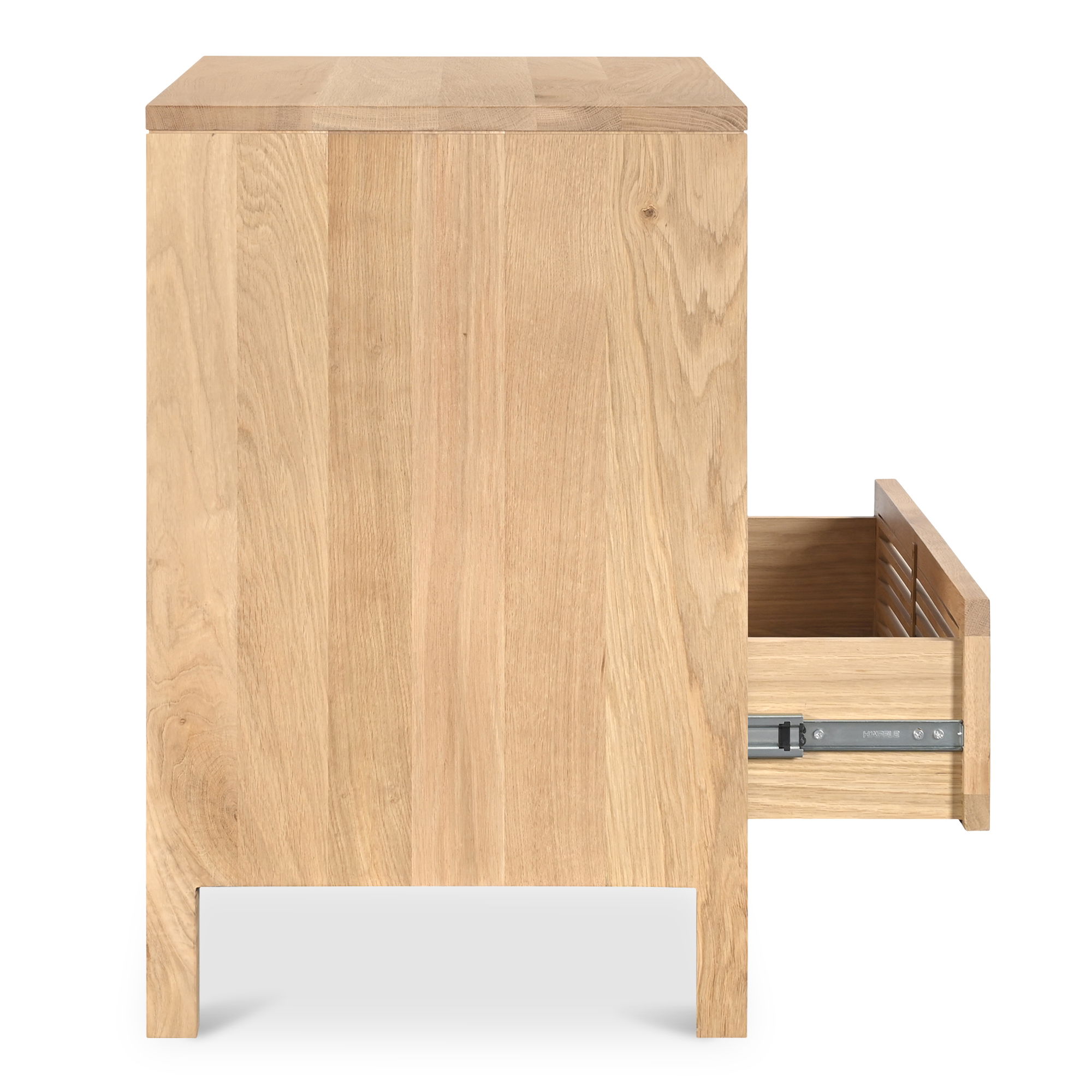 Teeda 3 Drawer Nightstand Natural large image 