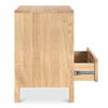 Teeda 3 Drawer Nightstand Natural thumbnail 9