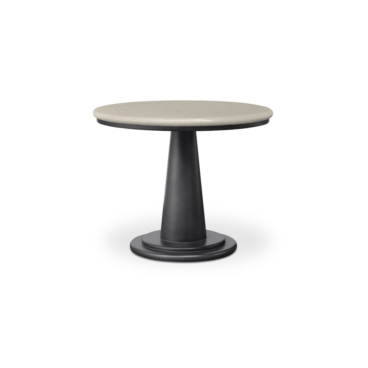 Esme Outdoor Cafe Table Cream, Outdoor Table by Moe's Home, 3'2" width x 2'6" height x 3'2" depth View 1