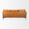 Lake Como  Tan Leather Three Seater Sofa, Sofas & Sectional by Mercana, 85.83" length x 36.61" width x 32.28" height thumbnail 8