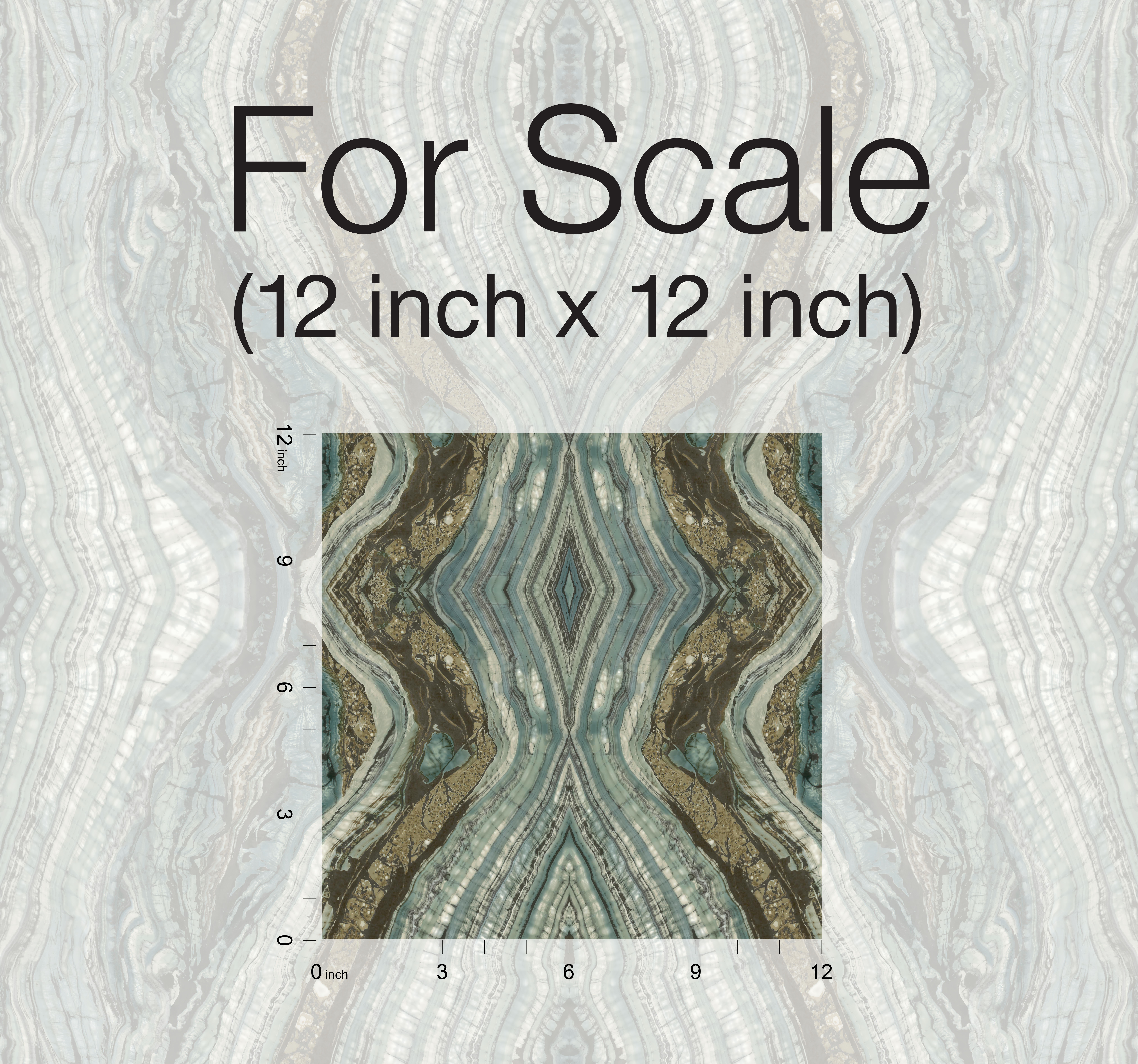 Kaleidoscope Teal Peel & Stick Wallpaper, by York Wall, 20' length x 2'3" width x 0.02" depth View 4