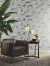 Abstract Geo Fog & Silver Wallpaper thumbnail 2