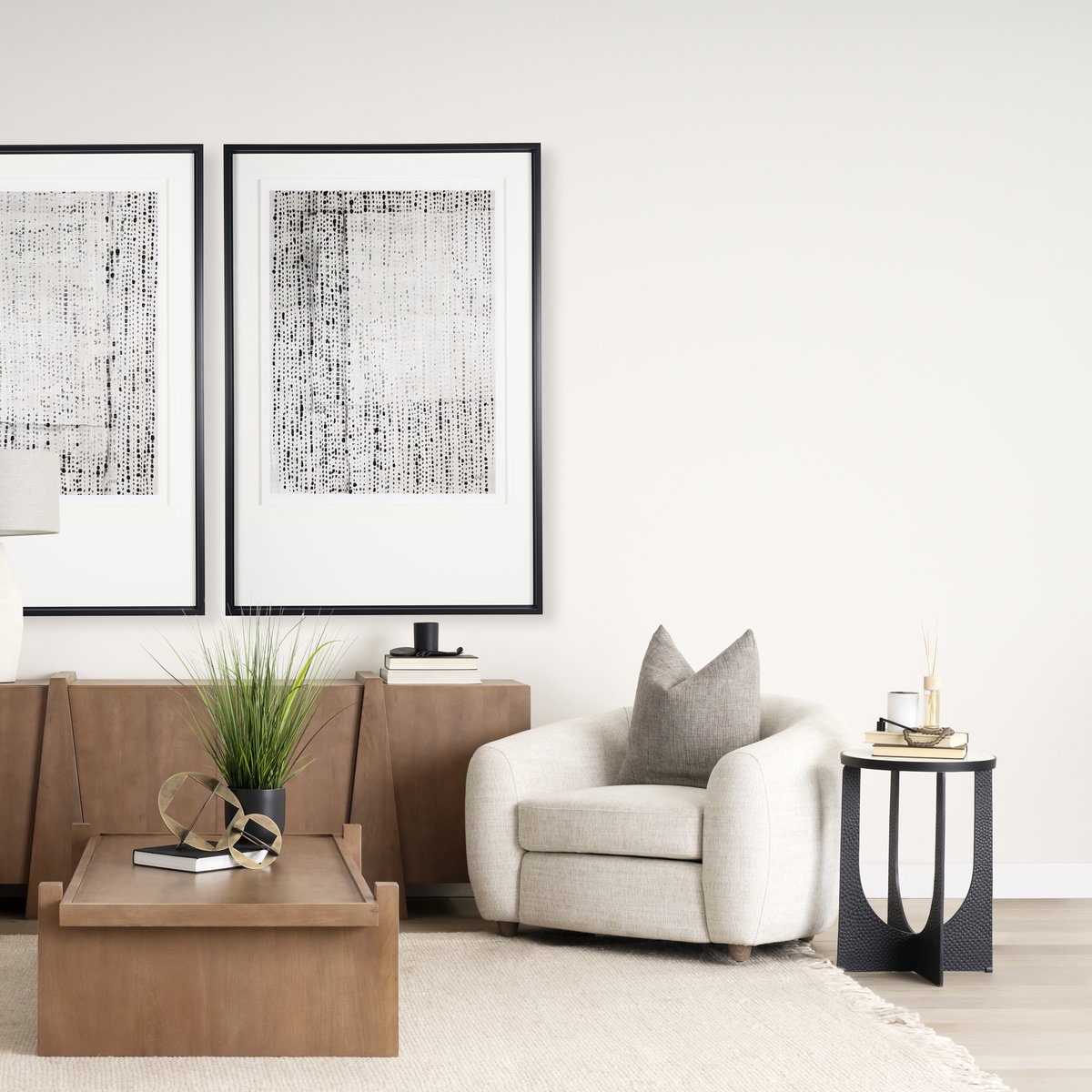 Patrick 23'H White Marble Top with Matte Black Metal Accent Table, Side & End Table by Mercana, 16.5" length x 16.5" width x 23" height View 2