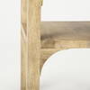 Candace Light Wood Bridge Accent Table, Side & End Table by Mercana, 20" length x 20" width x 22" height thumbnail 8
