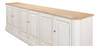Antique Whitewash Sideboard  6 Door, by Sarreid, 1'8" length x 9'11" width x 3' height thumbnail 14