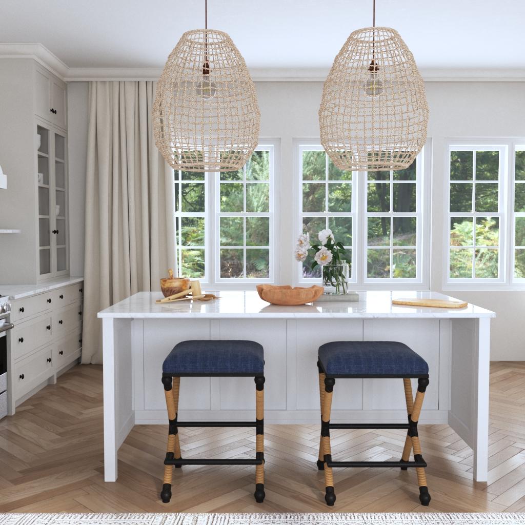 Cross Weave 1 Light Pendant, by Uttermost, 24" width x 29.5" height x 24" diameter x 24" depth View 8