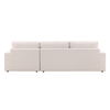 Bryce Chaise Sectional Cream, Sectional Sofa by Dovetail, 115" width x 34.68" height x 74.5" depth thumbnail 3