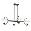 Kyoto 4 Light Linear LED Chandelier, Ceiling Light by Uttermost, 48.25" width x 12" height x 29.75" depth thumbnail 4