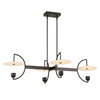 Kyoto 4 Light Linear LED Chandelier, Pendant by Uttermost, 48.25" width x 12" height x 29.75" depth thumbnail 4