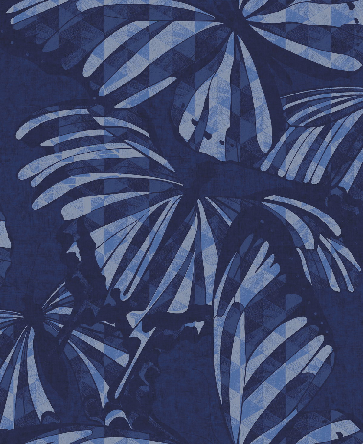 Butterfly Blie Peel & Stick Wallpaper, by York Wall, 18'10.8" length x 1'6" width x 0.02" depth