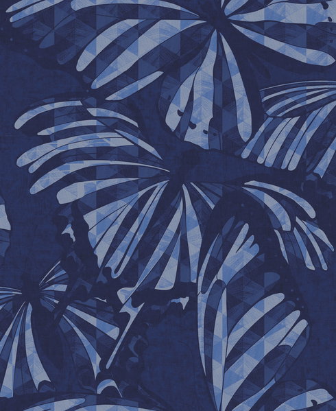 Butterfly Blie Peel & Stick Wallpaper