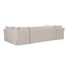 Fable Slipcover Dining Banquette U-shape Beige 129in thumbnail 1