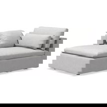 Online Designer Bedroom Harmony Modular Left Arm Chaise, Down, Performance Coastal Linen, Frost Gray