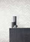 Polished Chevron White & Silver Wallpaper 1 Polished Chevron White & Silver Wallpaper thumbnail 1