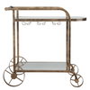 Carrinho Antique Brass Bar Cart, Bar Carts & Cabinet by Uttermost, 38.25" width x 36.25" height x 16.25" depth thumbnail 5