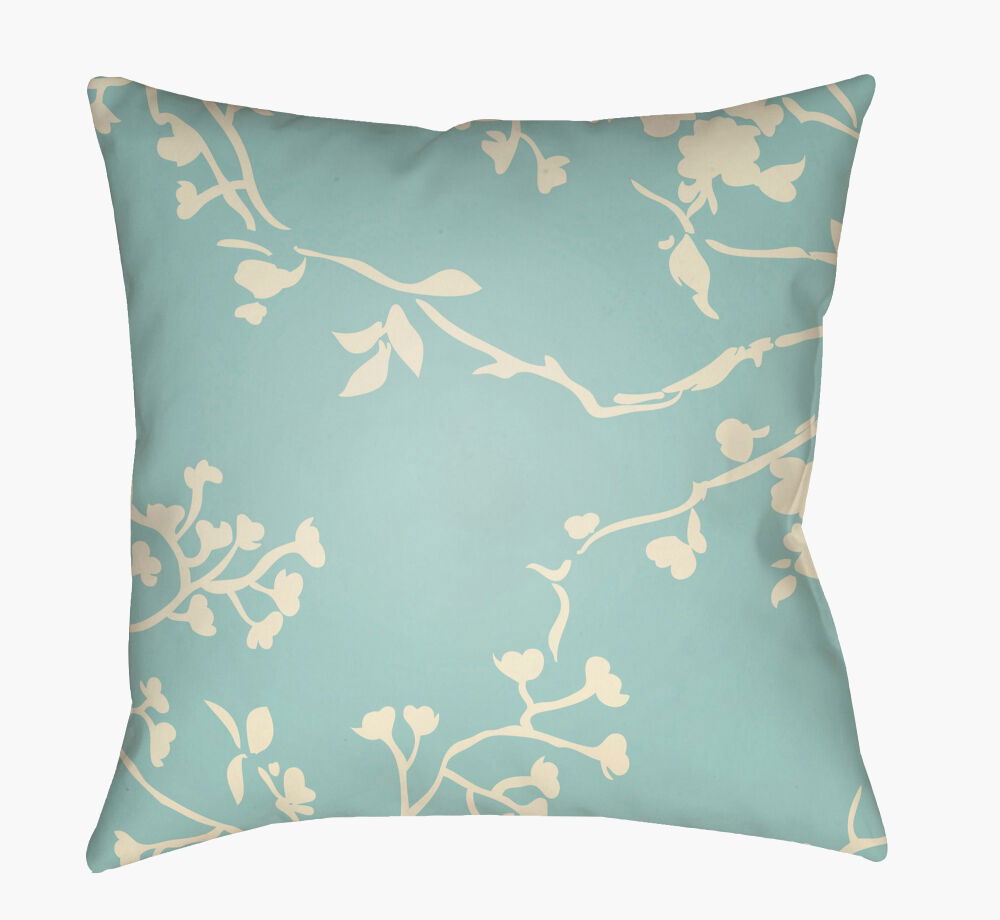 Chinoiserie Floral Accent Pillow large image 
