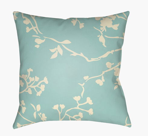 Chinoiserie Floral Accent Pillow