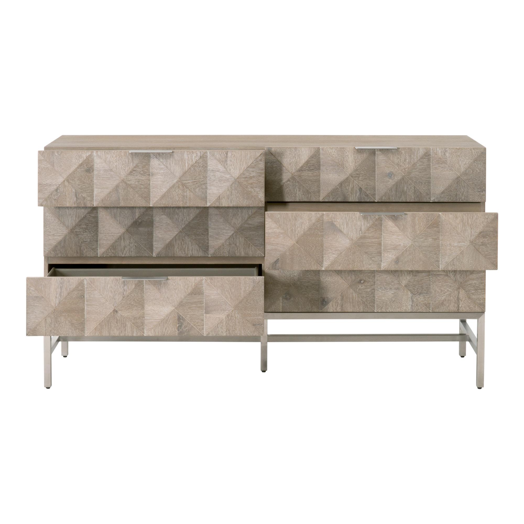 Atlas 6-Drawer Double Dresser, by Essentials for Living, 63" width x 35.5" height x 19" depth View 2