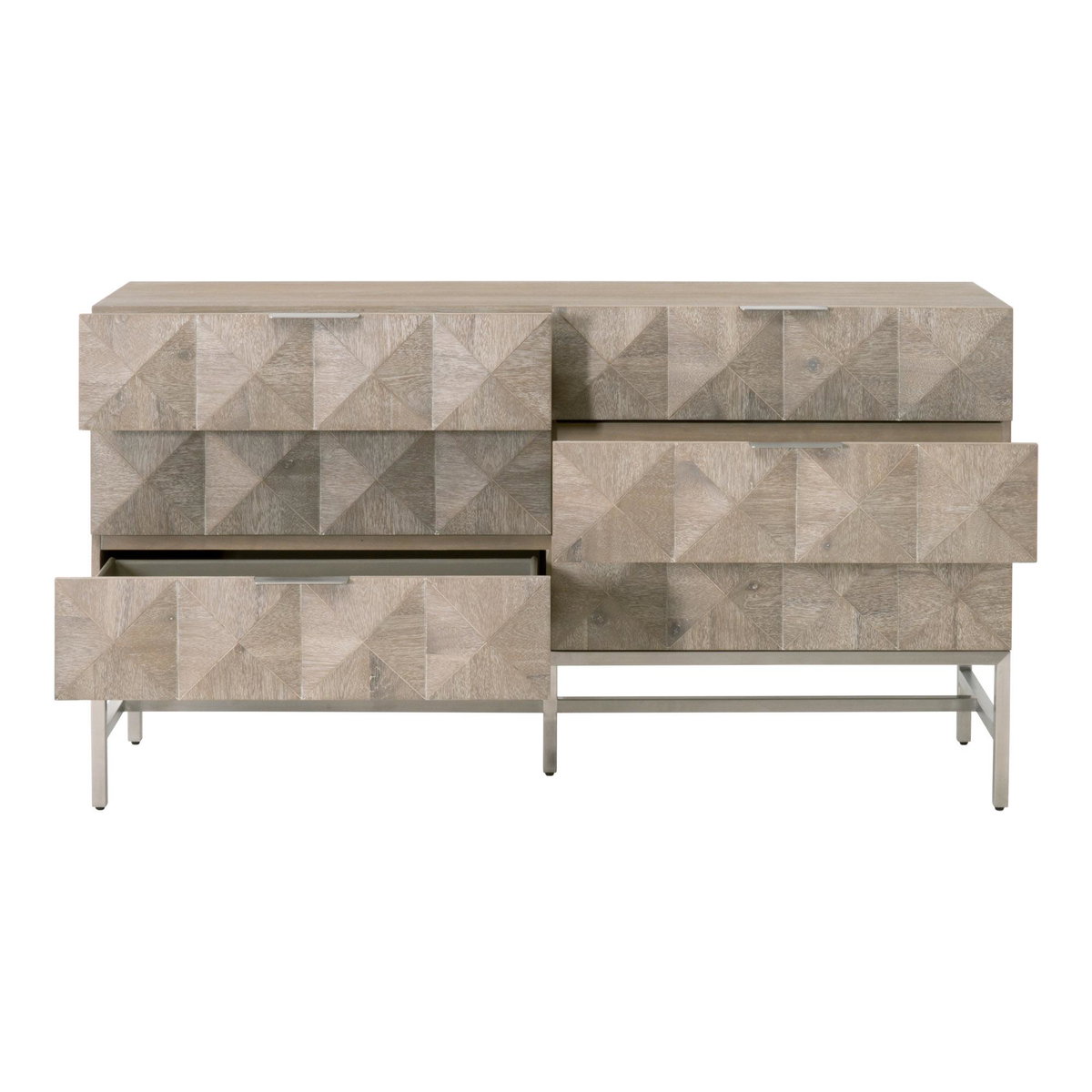 Atlas 6-Drawer Double Dresser, by Essentials for Living, 63" width x 35.5" height x 19" depth View 2