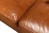 Tufted English Club Sofa  Cuba Brown, by Sarreid, 3'2" length x 7'5" width x 2'8" height thumbnail 6