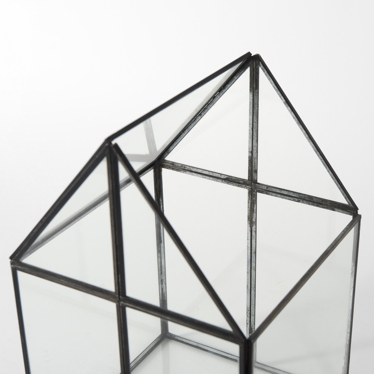 Sikes (Medium) 8L x 8W x 13H Hut Terrarium with Glass Base, Boxe by Mercana, 7.87" length x 7.87" width x 12.99" height View 8