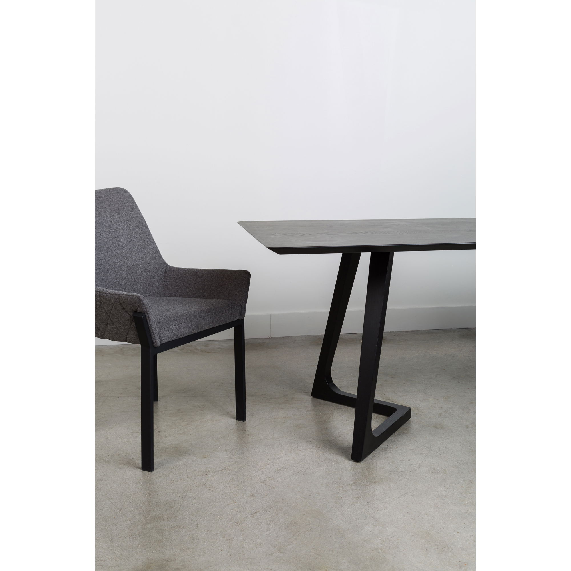 Lloyd Dining Chair Dark Grey - Set Of Two, by Moe's Home, 22" width x 34" height x 23" depth View 9