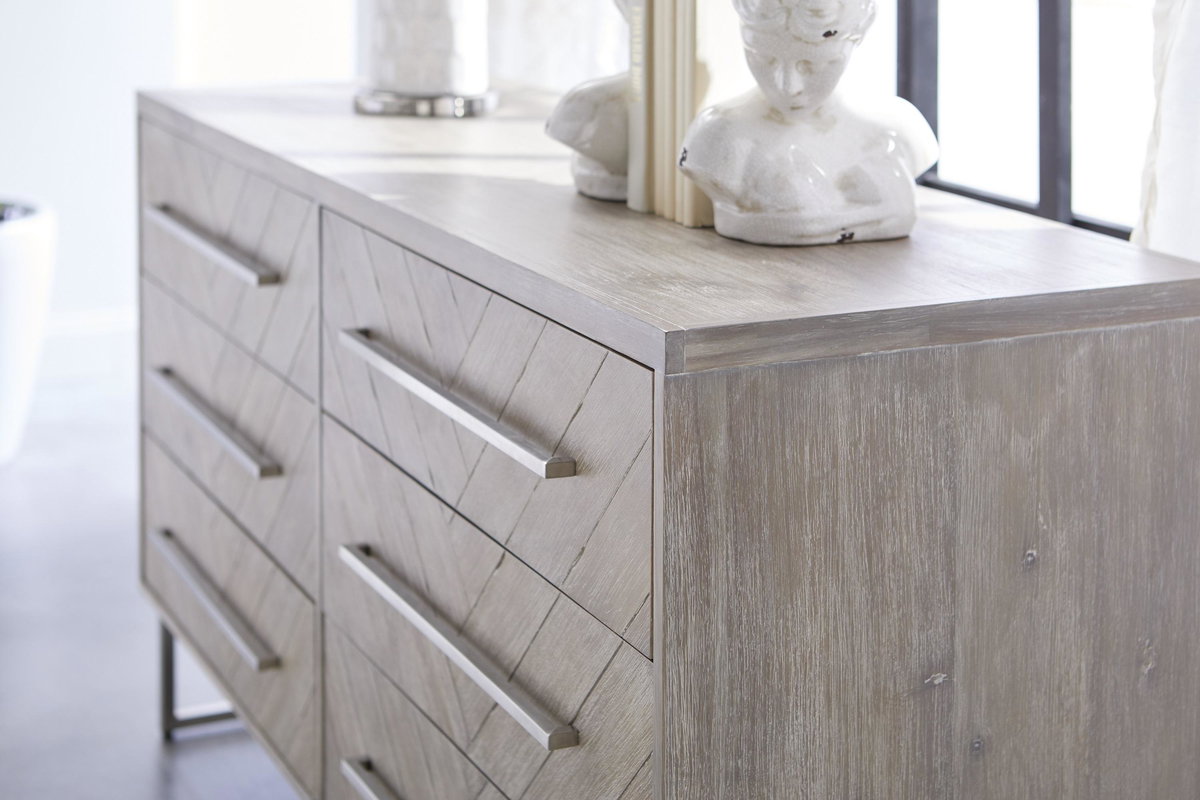 Mosaic 6-Drawer Double Dresser, by Essentials for Living, 62" width x 34" height x 20" depth View 3