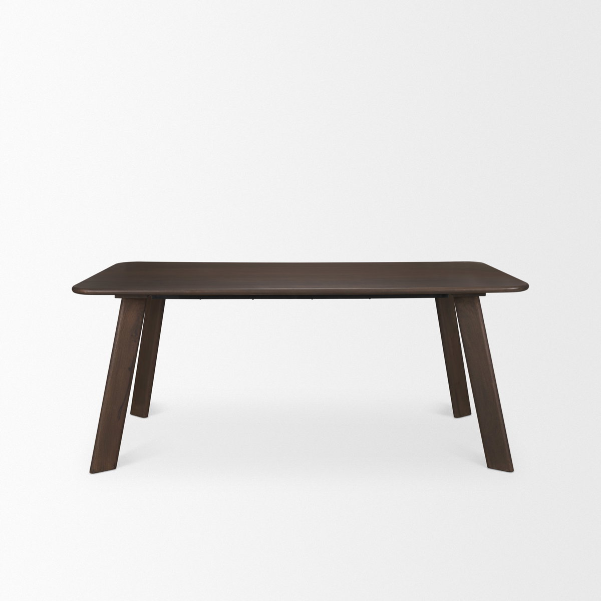 Welborn 72' Dark Brown Wood Rectangular Dining Table, by Mercana, 72" length x 40" width x 30" height View 4